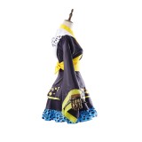 Trafalgar D. Water Law Femmes Kimono Noir Costume Cosplay Halloween Carnaval