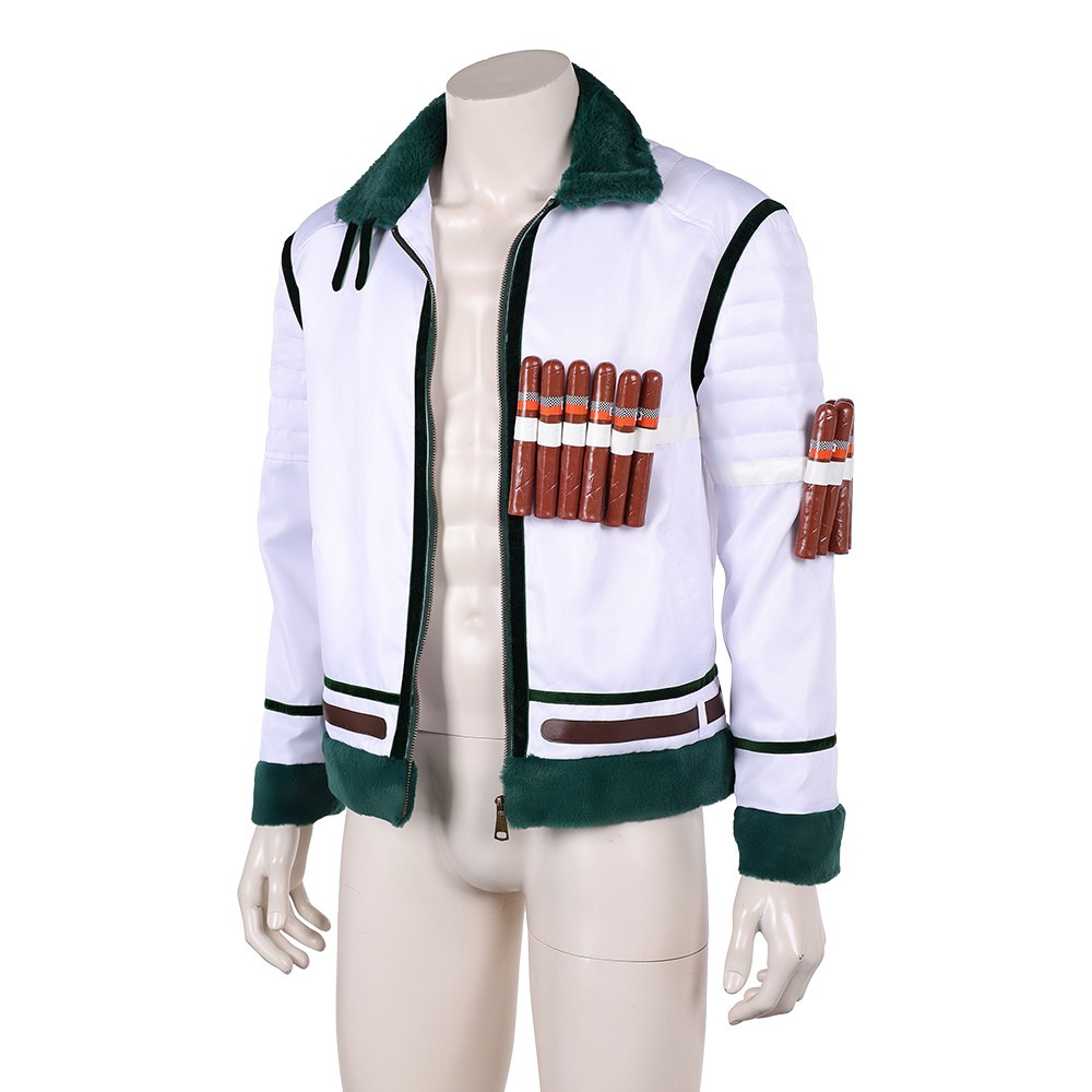 Smoker White Coat Cosplay Costume Halloween Carnival Outfit
