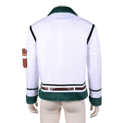 Smoker White Coat Cosplay Costume Halloween Carnival Outfit
