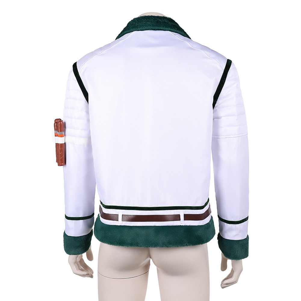 Smoker White Coat Cosplay Costume Halloween Carnival Outfit