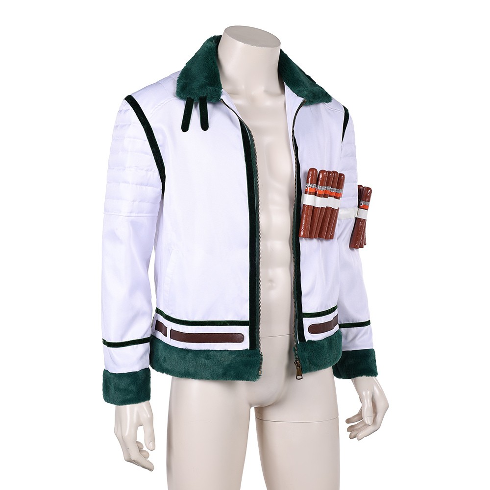 Smoker White Coat Cosplay Costume Halloween Carnival Outfit