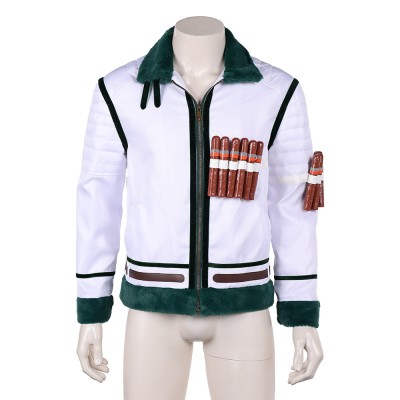 Smoker White Coat Cosplay Costume Halloween Carnival Outfit