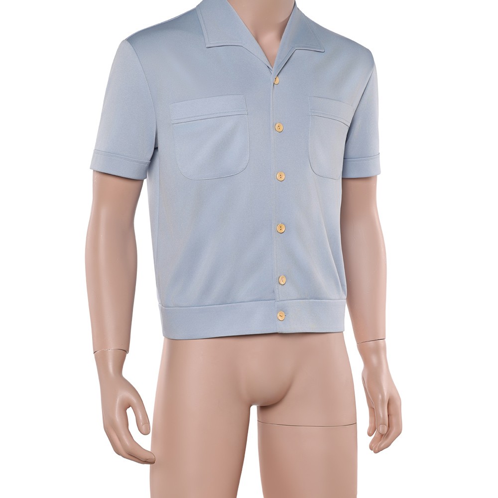 Sanji Blue Top Cosplay Costume Halloween Carnival Outfit