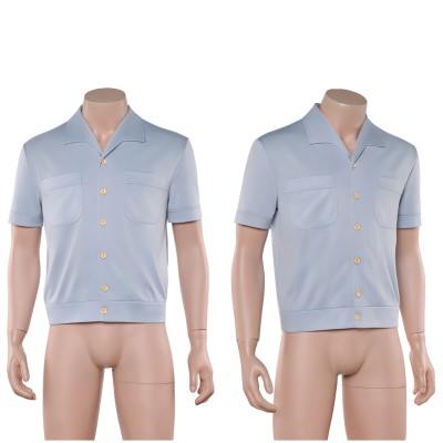Sanji Blue Top Cosplay Costume Halloween Carnival Outfit