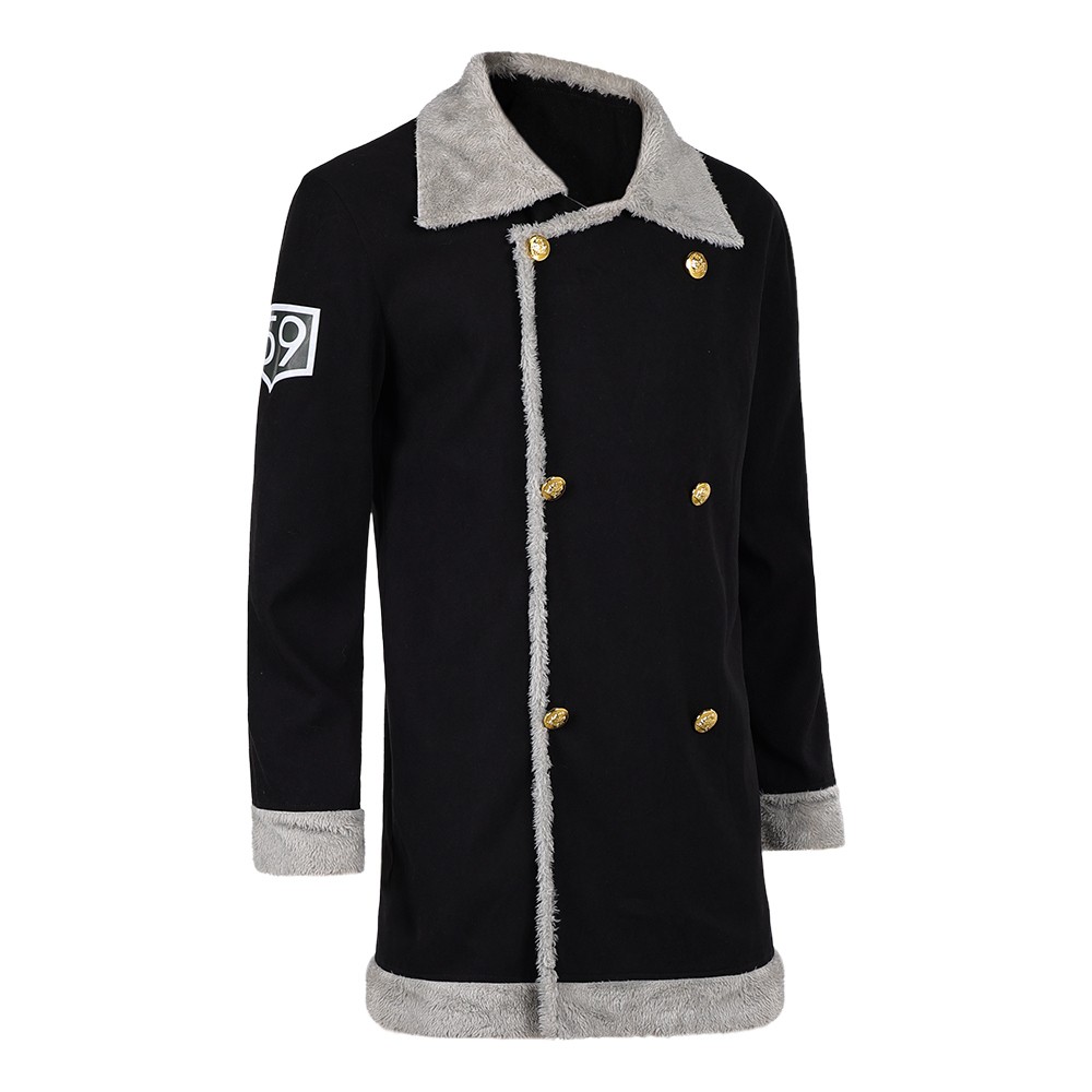 Sanji Black Coat Cosplay Costume Halloween Carnival Outfit
