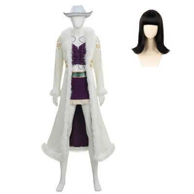 Niko Robin Femme Costume Cosplay Blanc Tenue Halloween Carnaval