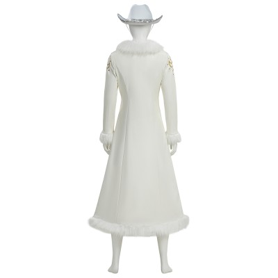 Niko Robin Femme Costume Cosplay Blanc Tenue Halloween Carnaval