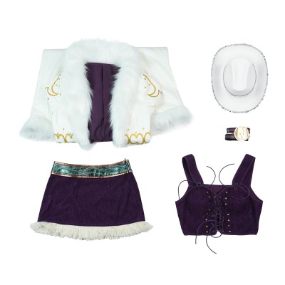 Niko Robin Femme Costume Cosplay Blanc Tenue Halloween Carnaval