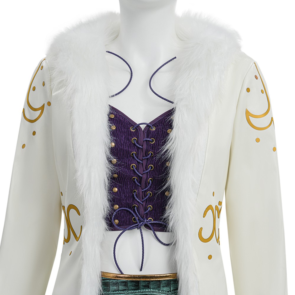 Niko Robin Femme Costume Cosplay Blanc Tenue Halloween Carnaval