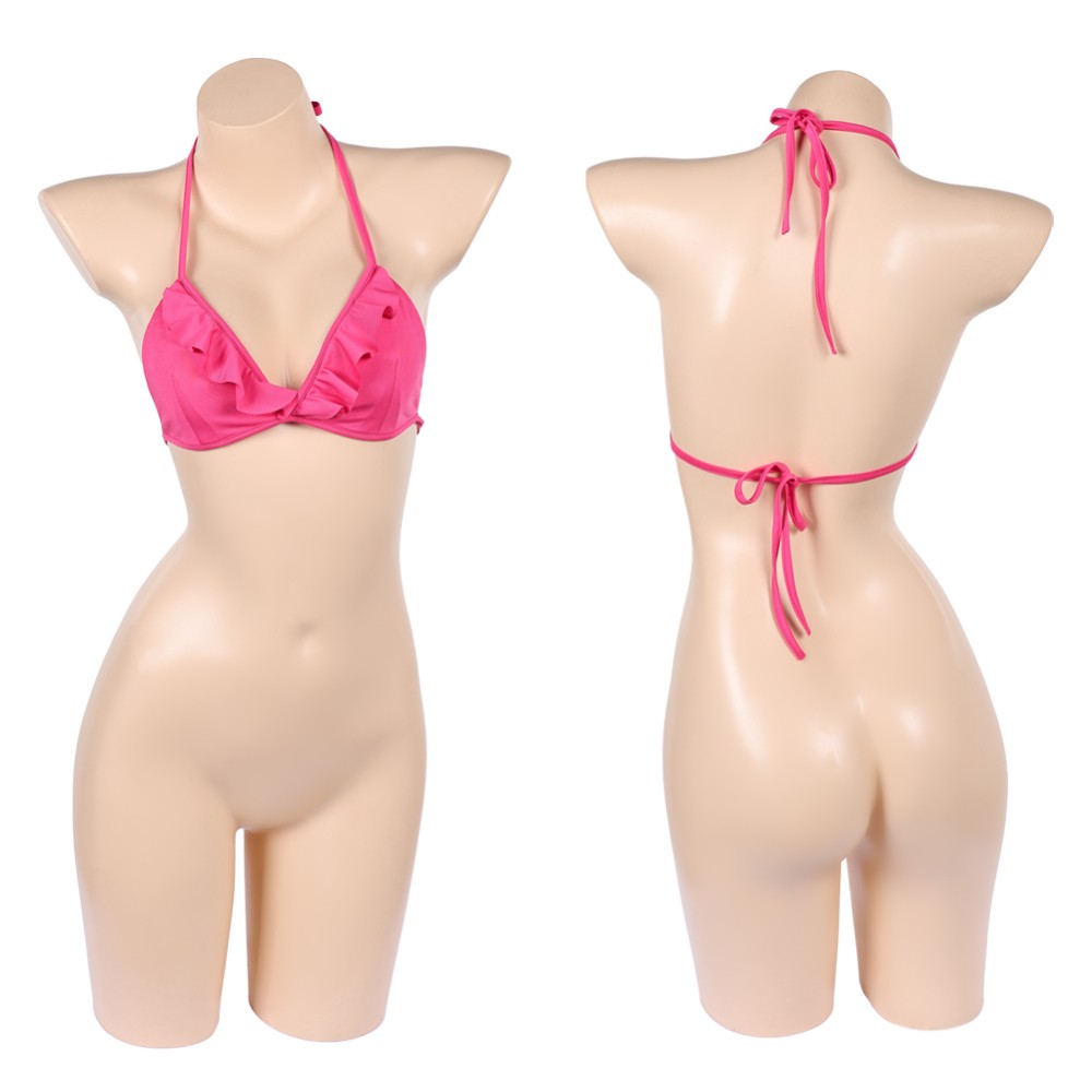 Nami Women Pink Swimsuit Cosplay Costume Halloween Carnival Outfit