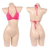 Nami Women Pink Swimsuit Cosplay Costume Halloween Carnival Outfit