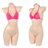 Nami Women Pink Swimsuit Cosplay Costume Halloween Carnival Outfit