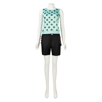 Nami Women Green Cosplay Costume Halloween Carnival Outfit