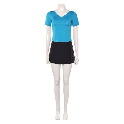 Nami Femmes T-Shirt Bleu Costume Cosplay Halloween Carnaval Tenue