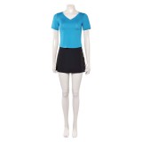Nami Femmes T-Shirt Bleu Costume Cosplay Halloween Carnaval Tenue