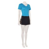Nami Femmes T-Shirt Bleu Costume Cosplay Halloween Carnaval Tenue