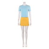 Nami Women Blue and Yellow Cosplay Costume Halloween Carnival Outfit