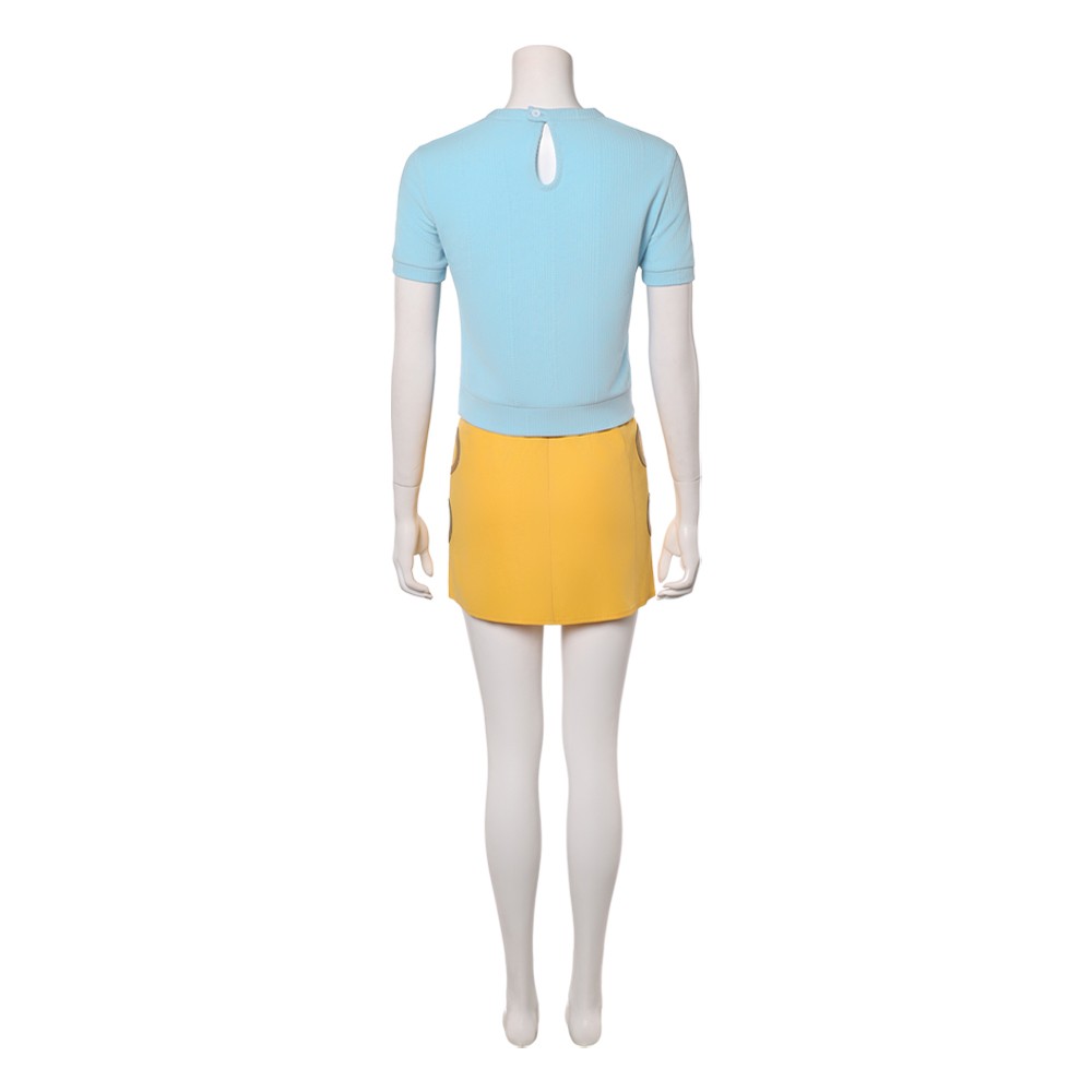 Nami Women Blue and Yellow Cosplay Costume Halloween Carnival Outfit