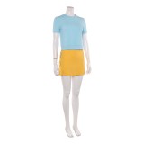 Nami Women Blue and Yellow Cosplay Costume Halloween Carnival Outfit