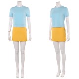 Nami Women Blue and Yellow Cosplay Costume Halloween Carnival Outfit