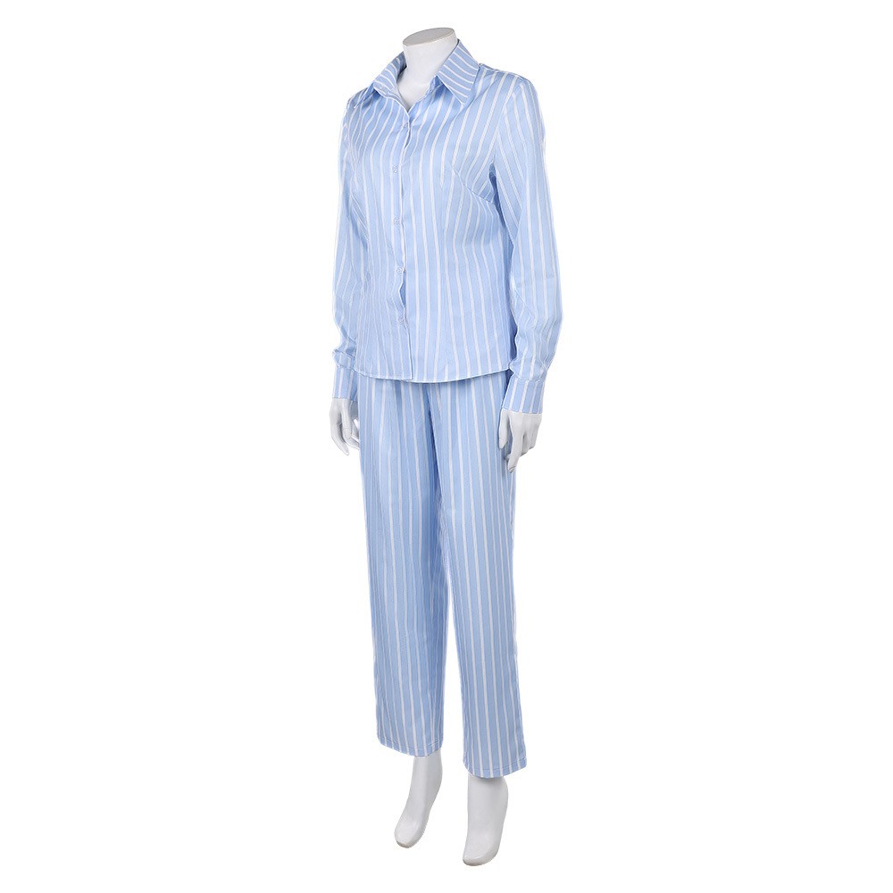 Nami Blue Pajamas Cosplay Costume Halloween Carnival Outfit