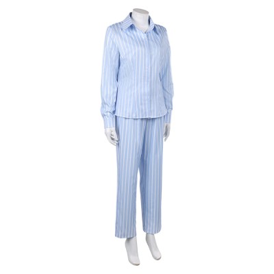 Nami Blue Pajamas Cosplay Costume Halloween Carnival Outfit