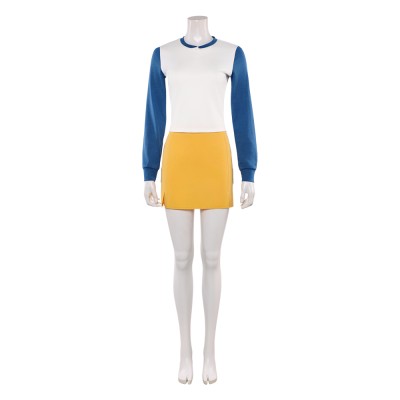 Nami Blue and White Cosplay Costume Halloween Carnival Outfit