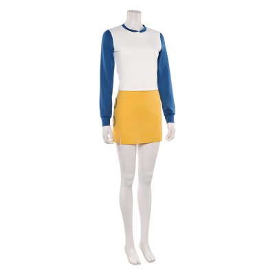 Nami Blue and White Cosplay Costume Halloween Carnival Outfit