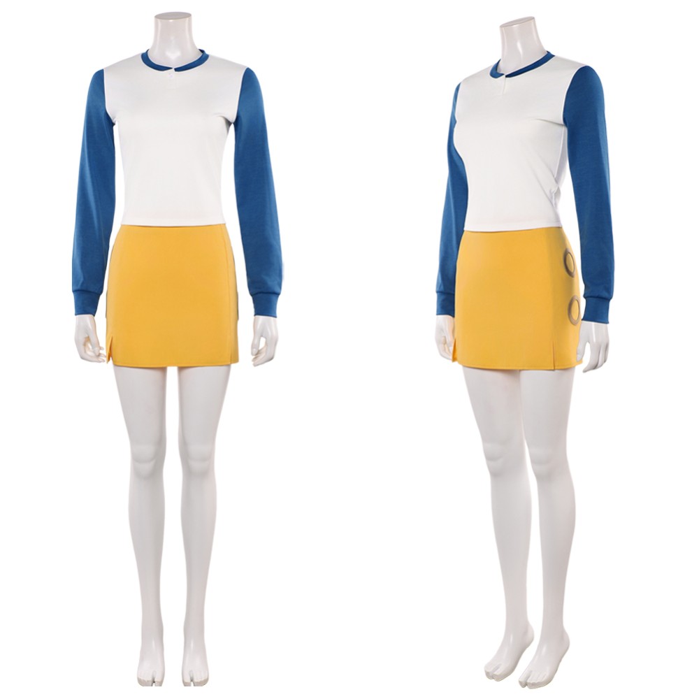 Nami Blue and White Cosplay Costume Halloween Carnival Outfit