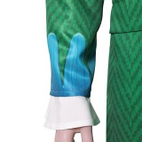 Mr. 9 Green Cosplay Costume Halloween Carnival Outfit