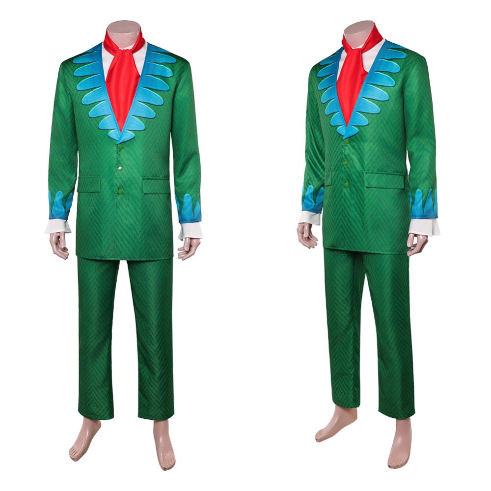 Mr. 9 Green Cosplay Costume Halloween Carnival Outfit