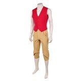 Costume de cosplay Monkey D. Luffy avec gilet rouge pour Halloween et carnaval