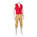 Costume de cosplay Monkey D. Luffy avec gilet rouge pour Halloween et carnaval