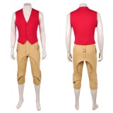 Costume de cosplay Monkey D. Luffy avec gilet rouge pour Halloween et carnaval