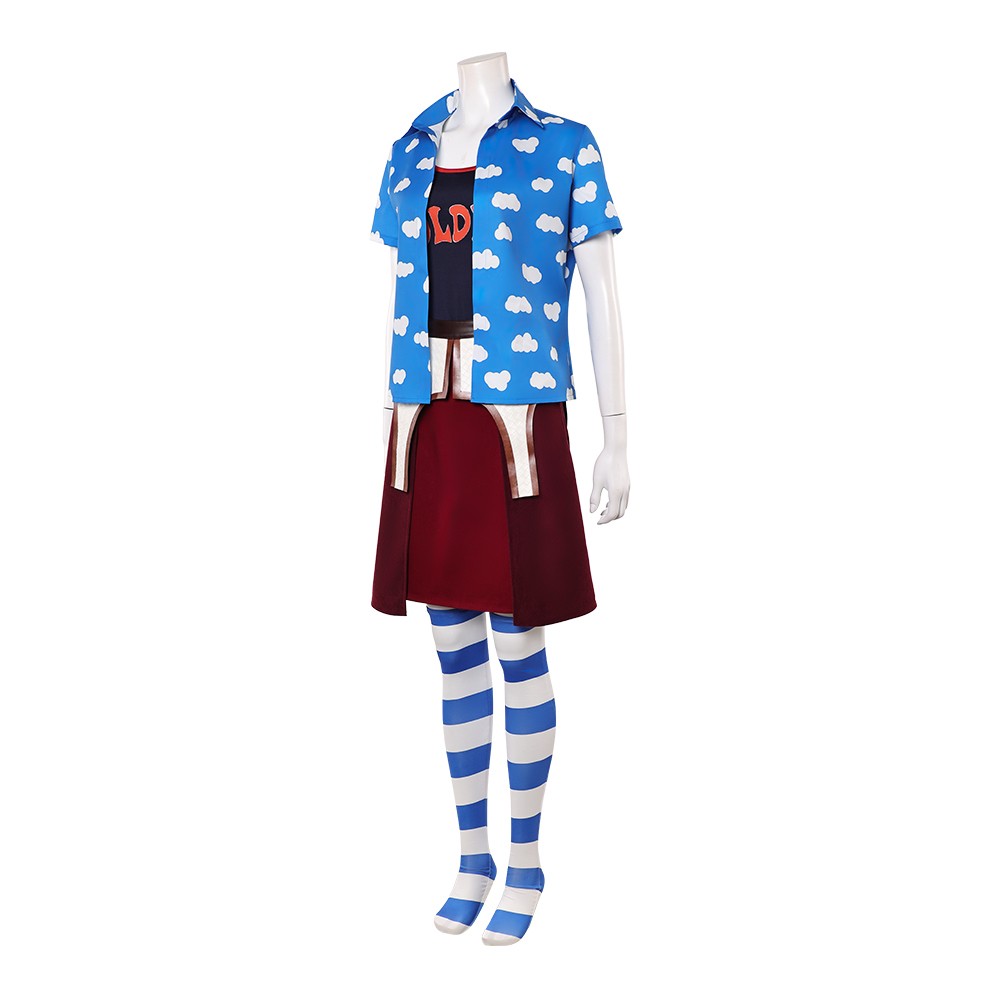 Miss Goldenweek Women Blue Cosplay Costume Halloween Carnival Outfit
