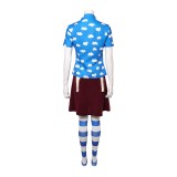 Miss Goldenweek Women Blue Cosplay Costume Halloween Carnival Outfit