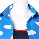 Miss Goldenweek Women Blue Cosplay Costume Halloween Carnival Outfit