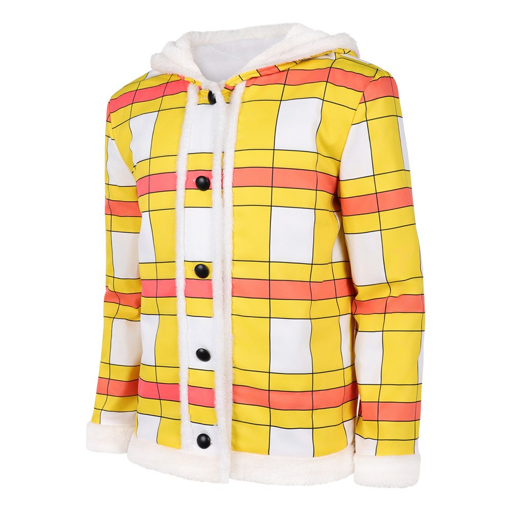 Luffy Yellow Coat Cosplay Costume Halloween Carnival Outfit