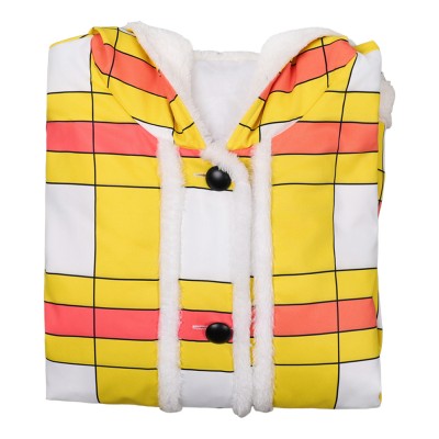Luffy Yellow Coat Cosplay Costume Halloween Carnival Outfit