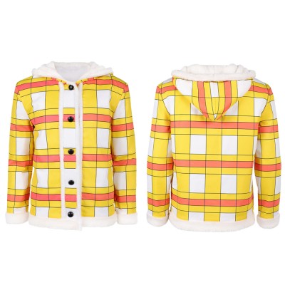 Luffy Yellow Coat Cosplay Costume Halloween Carnival Outfit