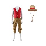Luffy Red Cosplay Costume Halloween Carnival Outfit