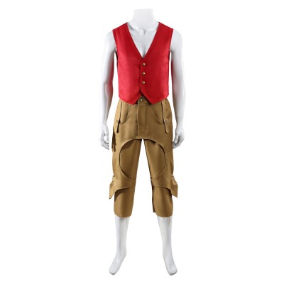 Luffy Red Cosplay Costume Halloween Carnival Outfit