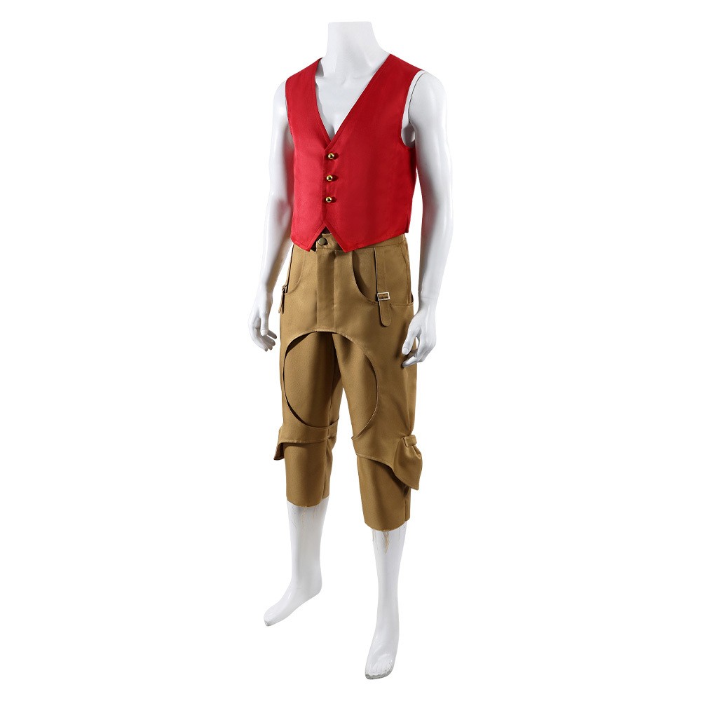 Luffy Red Cosplay Costume Halloween Carnival Outfit