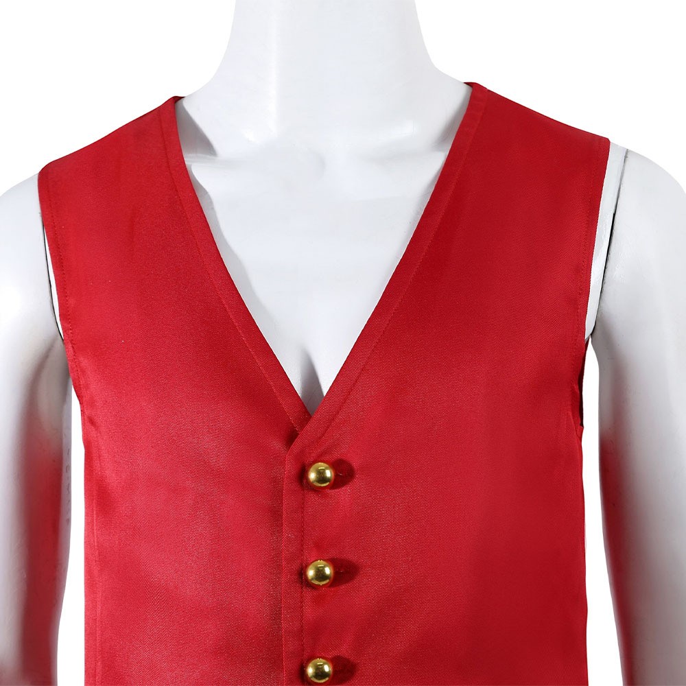 Luffy Red Cosplay Costume Halloween Carnival Outfit