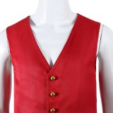 Luffy Red Cosplay Costume Halloween Carnival Outfit