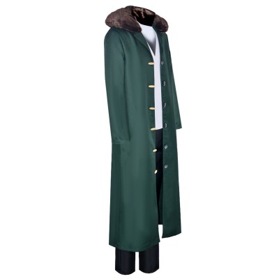 Kuzan Green Suit Party Cosplay Costume Halloween Carnival