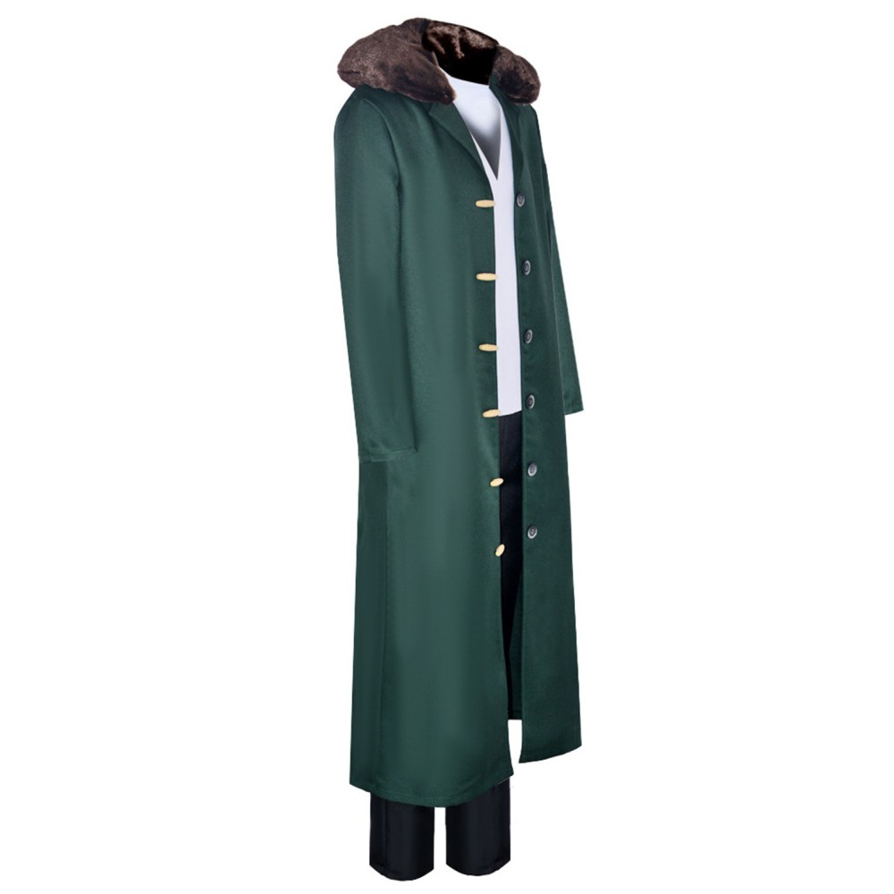 Kuzan Green Suit Party Cosplay Costume Halloween Carnival