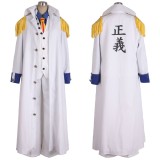 Costume de déguisement de fête Kuzan/Aokiji Costume de cosplay Halloween Carnaval