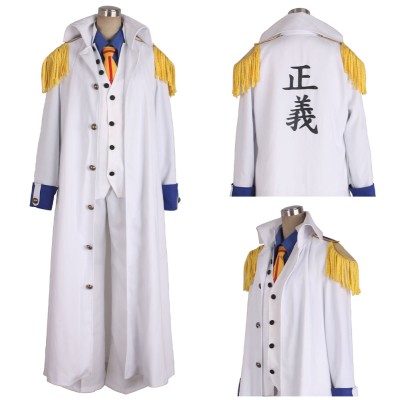 Costume de déguisement de fête Kuzan/Aokiji Costume de cosplay Halloween Carnaval