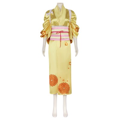 Costume de cosplay de kimono Kikunojo One Piece pour femboy, tenue de carnaval d'Halloween
